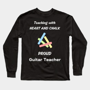 guitar teacher gift - guitar instructor electric guitar / acoustic guitar teachers design Long Sleeve T-Shirt